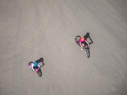 aerial view of Children Bike Sport