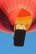 bright Hot Air Balloon Albuquerque at flight