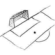 football court as a drawing