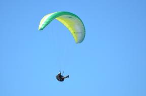 Hang Glider in the turquoise sky