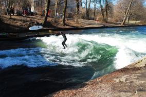 speed River Man Surfing
