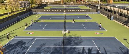 panoramic views of the tennis courts