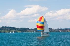 colorful Ship Sailing Vessel