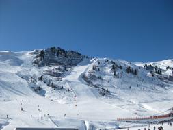 landscape of Alps Snowy Ski