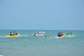 Banana Boat on Sea