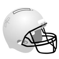 clipart of helmet football equipment