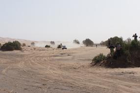 landscape of Desert Race Dust