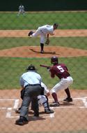 Baseball players on the competition, on the field