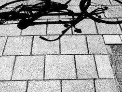 bicycle Shadow on pavement