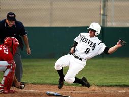Baseball Game Slide on competition