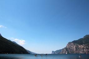 windsurfing on Lake Garda in Italy