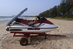 Water Scooter Beach Arabian Sea