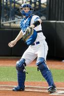 Baseball Player Catcher on game