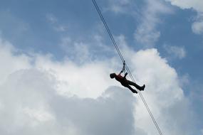 Sport Rock Climbing man