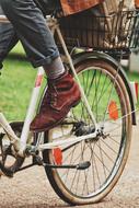 leg, boot, bicycle wheel