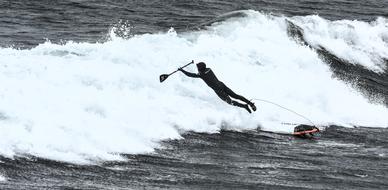 Man sports at Ocean