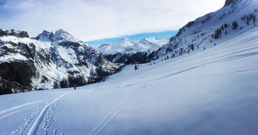 Landscape of Tarentaise Ski resort