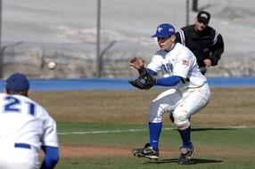 Baseball Second Base on a blurred background