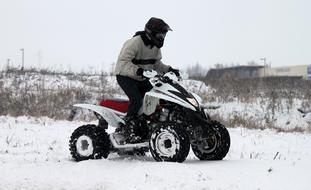 ATV in the snow