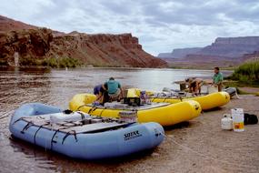 Rafting sport on River in Colorado