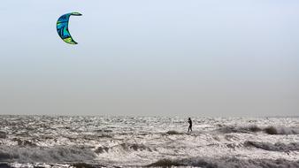 Kite Surfer Wind Sea