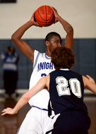 Basketball Ball in the hands of the player