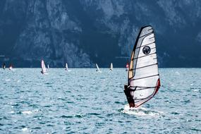 landscape of Wind Surfing Water Sports