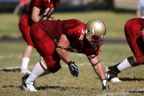 Football Lineman Helmet players