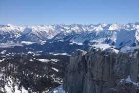 Rock Wall Abyss mountains landscape