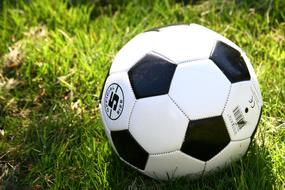 Football sport ball on Grass