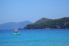 Amusement Attraction on Blue sea