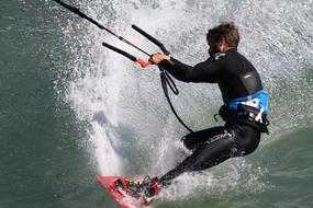 Kite Surfing as a Action