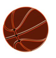 brilliant basketball ball as an illustration