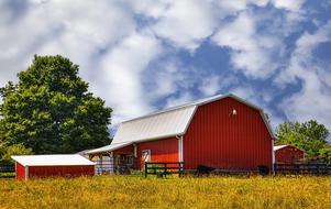 red Rustic Barns landscape
