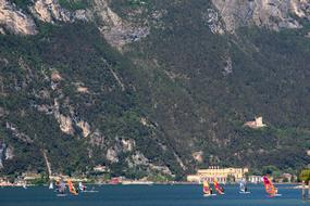 sailing sport on Lake Garda