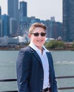 Boy with Sunglasses at city