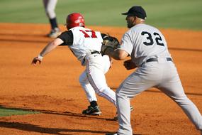 Baseball Stealing Second players