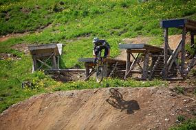 Biker Human Person on hill