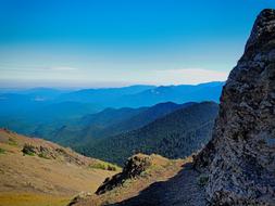 Beautiful and colorful landscape with the mountains in the Deer Park, Washington, USA