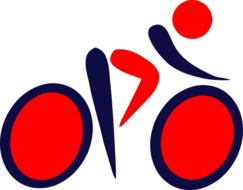 sports olympic individual cycling symbol