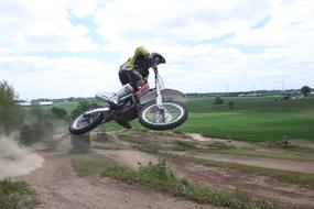 Moto Cross Motorbike Sports in countryside