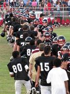 Kids Football Players at Game