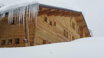 Ski wooden Resort Chatel France