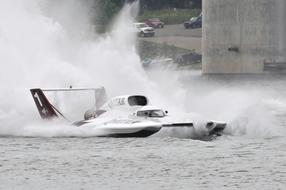 Hydro Racing Boat at Water