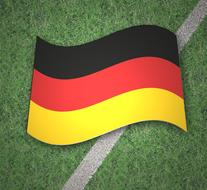 flag germany gold red black sport