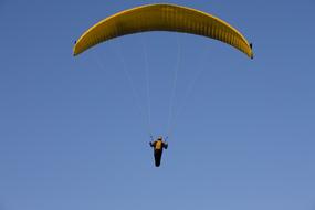 Paraglider Flying on sky