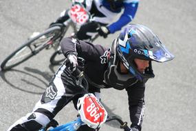 Sport Racing on bicycles close-up