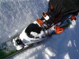 ski equipment, boots and bindings