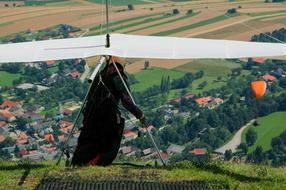 Hang Glider Sport on hill