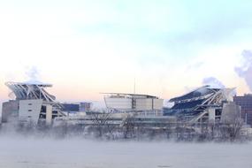 football stadium at Winter